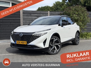 Nissan Qashqai Tekna Plus 1.3 MHEV 158PK Xtronic Automaat Navigatie, Rondomzichtcamera, Keyless, Panoramadak, Elektrische Kofferbak, Stoelverwarming, Massage
