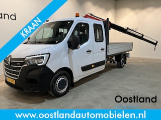 Renault Master 2.3 dCi 145 PK L3 Open Laadbak / Fassi Kraan / Euro 6 / Airco / Trekhaak / Cruise Control / 3-Zits / 55.000 KM !!