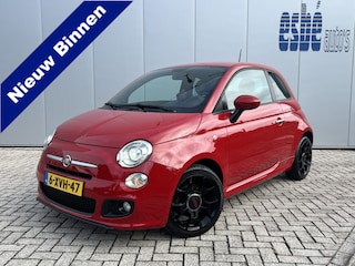 Fiat 500 0.9 TwinAir Turbo 500S SPORT Leer Clima Control Xenon Lm Velgen Bleutooth Interscope Audio Zwarte Hemel NL Auto