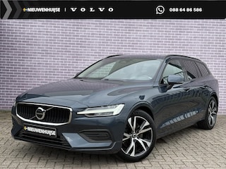 Volvo V60 2.0 B3 Essential | Trekhaak | Leder | Adaptive Cruise | Stoelverwarming V+A | Stuurverwarming | 18"velgen | Extra getint glas | Google infortainment |