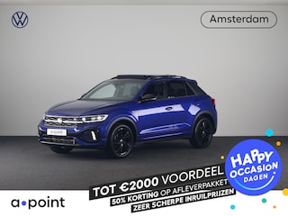 Volkswagen T-Roc 1.5 TSI R-Line 150 pk Automaat (DSG) | Verlengde garantie | Navigatie | Panoramadak | Trekhaak (afneembaar) | Parkeersensoren (Park assist) | Achteruitrijcamera | Black Style pakket | R-Line |