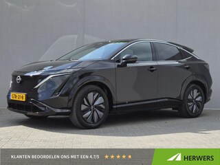 Nissan Ariya Advance 91 kWh / SOH 99% / Fabrieksgarantie tot 12-2027 / CCS snelladen / warmtepomp / Stuur- Stoel & Voorruitverwarming / Apple Carplay Android Auto / Adaptief cruise control / Keyless Enty/Start / Elektrische achterklep /