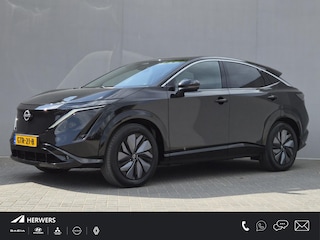 Nissan Ariya Advance 91 kWh / SOH 99% / Fabrieksgarantie tot 12-2027 / CCS snelladen / warmtepomp / Stuur- Stoel & Voorruitverwarming / Apple Carplay Android Auto / Adaptief cruise control / Keyless Enty/Start / Elektrische achterklep /