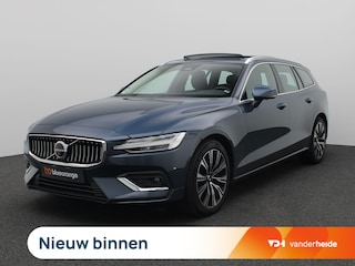 Volvo V60 2.0 B4 Plus Bright 197PK Aut. Panoramadak, Trekhaak, Memorystoelen, Harman Kardon Audio, 18" LM Velgen, Stoelverwarming, Standkachel, 360gr. Camera