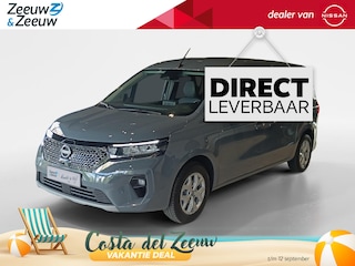 Nissan Townstar Evalia N-Connecta L2 45 kWh | €10.000,- registratie voordeel| 7-zitter| 5 jaar fabrieksgarantie | Apple carplay & Android auto | Zijschuifdeur | Stoelen uitneembaar | Multifunctioneel | Achteruitrijcamera | Cuise controle | Climate Controle | Bluetooth |