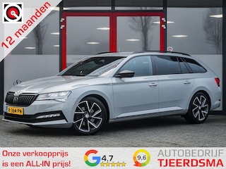 Skoda Superb Combi 1.5 TSI ACT Limited Sportline | Trekhaak | 1e Eigenaar | BTW | Adaptieve Cruise Control | Virtual Cockpit | Stoelverwarming | Stuurwiel Verwarmd | elektrische Sportstoel | Diamant Sticksels | Stoelverwarming Achter | Alcantara |