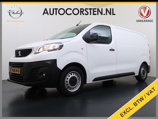 Peugeot Expert 1.5HDI 100PK L2 3-Persoons LIFT Euro 6 360°Camera Airco Apple Carplay Android Auto Navi Cruise Control Bluetooth Regen-Lichtsensor Betonplex Vloer Wandbetimmering Schuifdeur 1e Eigenaar Dealeronderhouden Origineel Nederlandse Auto