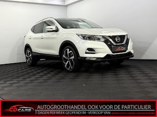 Nissan Qashqai 1.2 Tekna Panoramadak, 360 Camera, Navi, Cruise control, Keyless start, Rijstrok correctie, A start stop, Lichtmetalen velgen