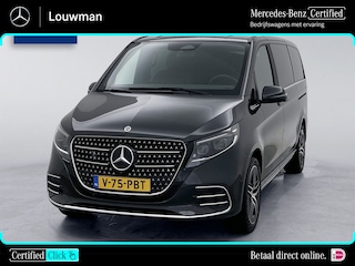 Mercedes-Benz V-klasse 300d Lang Avantgarde AMG-line DC Burmester Audio Afneembare trekhaak Elektrische Schuifdeuren Leder 360 Graden Camera Dubbele cabine Certified extra-garantie