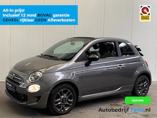 Fiat 500 1.0 Hybrid Sport Cabriolet AIRCO-LEDER-NAVI by CARPLAY-CRUISE-LMV