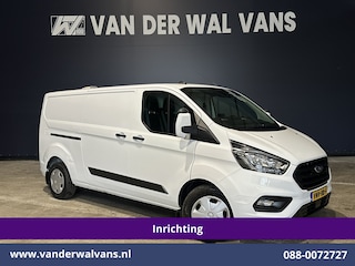 Ford Transit Custom 2.0 TDCI 130pk L2H1 Inrichting Euro6 Airco | Omvormer | Camera | Apple Carplay | LED | Cruisecontrol | Leder Android Auto, Stoelverwarming, Verwarmde voorruit, 2800kg Trekhaak, Parkeersensoren, Bijrijdersbank, Achterklep