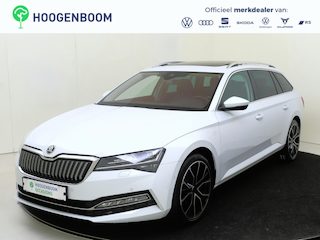 Skoda Superb Combi 1.4 TSI iV Laurin & Klement | SoH 95% | Panoramadak | Achteruitrijcamera | Lederen bekleding met memory | Adaptieve demping | CANTON | Keyless | Adaptieve cruise control | Lane assist | Voorruitverwarming |