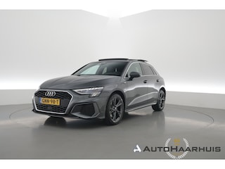 Audi A3 Sportback 40 TFSI e S-Line | Rijklaar! | RS ''Diamond'' stoelen | Pano | Afn. Trekhaak | Dodehoek | Sfeerverl. | Stoelverw. | E-Spiegels | E-Klep | LED | Keyless | 18'' | DriveMode | V