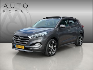 Hyundai Tucson 1.6 T-GDi Premium 4WD LEDER | KEYLESS ENTRY/G | AUTOMAAT | AWD |  CAMERA | ELEKTRISCH VERSTELBARE STOELEN | STOELVERWARMING | STUURVERWARMING | STUURKOELING | PANORAMADAK | NAVIGATIE | LED | XENON KOPLAMPEN | APPLE CARPLAY / ANDROID AUTO | CRUISECONTROL |