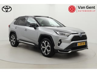 Toyota RAV4 2.5 Plug-in Hybrid AWD Bi-Tone Plus | Panoramadak | Trekhaak | Navigatie | Apple Carplay / Android Auto | 360 camera | Leder | Stoelverwarming/-ventilatie | Dodehoek detectie | JBL | Head-up display | 19 inch