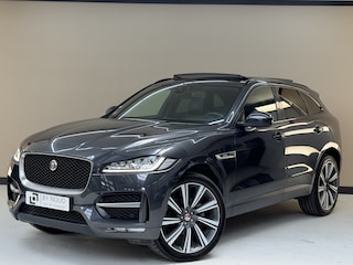 Jaguar F-Pace 2.0 R-Sport AWD 25t, 250Pk, 2017, 1ste eigenaar, Dealer onderhouden, Panoramadak, Trekhaak, Climate control, Cruise control, Camera, Stoelverwarming, LED koplampen, 22" velgen,