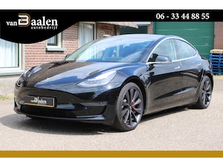 Tesla Model 3 Performance AWD 75 kWh SOh 89,4% PANO LEER NAVI ORG NL 115000KM!!!