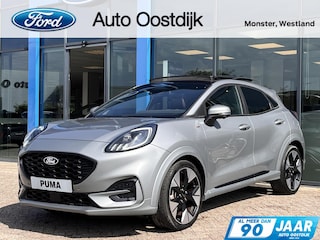 Ford Puma 1.0 EcoBoost Hybrid ST-Line X 155PK Automaat Afn. Trekhaak Panodak Winterpack Adaptieve Cruise 19" Velgen Camera B&O Keyless Matrix-LED Climate Privacy Glass *Full-Options*