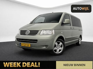 Volkswagen Multivan TDI 2.5 NL-AUTO|TREKHAAK|SCHUIFDAK|6Pers|STOELVERW|SENSOREN|CAMPER