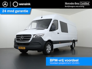 Mercedes-Benz Sprinter 317 CDI | Aut. | L3 H2 | Pro | Dubbele Cabine | 7-zits | Airco | LM Velgen | Navigatie | Parkeercamera | Trekhaak | Certified