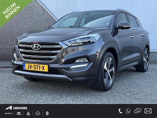 Hyundai Tucson 1.6 T-GDi Premium / Lederen Bekleding / Stoelventilatie voor / Stoelverwarming voor + achter / Stuurwielverwarming / Achteruitrijcamera / Parkeersensoren Voor + Achter /