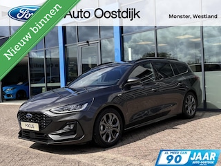 Ford Focus Wagon 1.0 EcoBoost Hybrid ST Line X 155PK Automaat Afn. Trekhaak Winterpack Adaptieve Cruise 360-Camera Blind-Spot B&O Climate Keyless Privacy Glass *1500KG Trekgewicht*