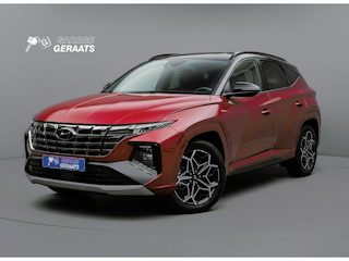 Hyundai Tucson 1.6 T-GDI Plug-in Hybrid 4WD N-line l Trekhaak, 1e eigenaar, Dealer onderhouden, Bi-Tone, Camera, Half alcantara/leder, 19 inch, Zeer luxe!
