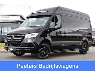 Mercedes-Benz Sprinter 319 1.9 CDI L2H2 DC Black Edition Adaptieve Cruise, 360 Camera, Carplay, LED, 10,5'' Mbux, Stoelverwarming, Automaat, 190pk, 3500kg Trekhaak, Uniek!