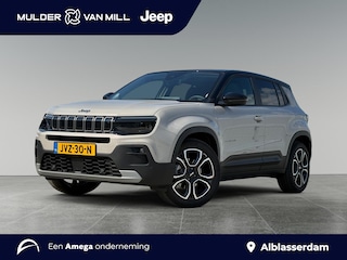 Jeep Avenger Summit EV 54kWh 156pk | 8 JAAR GARANTIE! | SCHUIF/KANTELDAK | WARMTEPOMP | ELEKTR. A.KLEP | STOELVERW. | ADAPTIVE CRUISE | NAVI | CLIMA | APPLE CARPLAY / ANDROID AUTO |