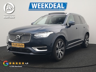 Volvo XC90 T8 Recharge AWD Inscription 7 Persoons PHEV 395pk Dealer O.H | Panodak | Head Up | Adaptive Cruise | Nappa  Lederen Sportstoelen Memory & Verwarmd | Harman / Kardon | 360 Camera | Blis | Apple Carplay | Keyless | Navigatie | Virtual | 21" L.M | DAB | Plug In Hybrid |