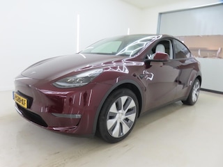 Tesla Model Y Long Range 345pk AWD 97% SoH [ CHERRY+WIT LEDER+AMD RYZEN+PREMIUM AUDIO ]