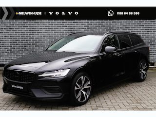 Volvo V60 2.0 B3 Essential Edition | Trekhaak | Achteruitrijcamera | Parkeersensoren | Lederen Bekleding | Stoelverwarming voor en achter | Cruise Control Adaptief | Lichtmetalen Velgen 18 inch | Navigatie | Apple Carplay | Android Auto