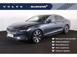Volvo S90 T8 AWD Ultimate Bright - IntelliSafe Assist & Surround - 360º Camera - Bowers & Wilkins audio - Adaptieve LED koplampen - Verwarmde voorstoelen, stuur & achterbank - Parkeersensoren voor & achter - Elektr. bedienb. voorstoelen met geheugen - Head up display - Extra getint glas - 19' LMV