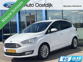 Ford C-MAX 1.0 Titanium 125PK NIEUWE DISTRIBUTIERIEM!! Cruise Navi Parkeersensoren Carplay Stoel en Voorruitverwarming Climate Keyless Privacy Glass *Dealer Onderhouden*