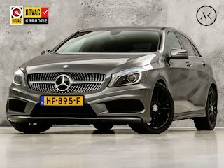 Mercedes-Benz A-klasse 180 AMG Sport (NAVIGATIE, LEDER/ALCANTARA, DIAMOND GRILL, SPORTSTOELEN, XENON, CRUISE, NIEUWE APK, NIEUWSSTAAT)
