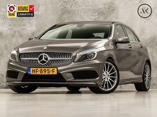 Mercedes-Benz A-klasse 180 AMG Sport (NAVIGATIE, LEDER/ALCANTARA, DIAMOND GRILL, SPORTSTOELEN, XENON, CRUISE, NIEUWE APK, NIEUWSSTAAT)