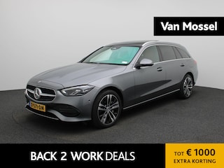 Mercedes-Benz C-klasse Estate 300 e Luxury Line | Automaat | Panorama dak | Focal | Virtual cockpit | Elec. achterklep | Sfeer verlichting | Leder | Navigatie | Climate control | Camera | Parkeer sensoren | LMV | Schuifdak | LED |