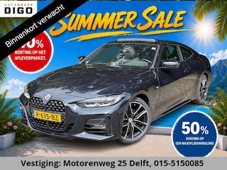 BMW 4-serie Coupé 420i High Executive M-Pakket GARANTIE TOT 07-2032! . PANORAMA-DAK . PARKEERSENSOREN VOOR & ACHTER . STOELVERWARMING . 1E EIGENAAR! .