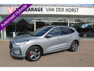 Ford Kuga 2.5-243pk PHEV ST-Line X , Trekgewicht 2100kg Febr. 2026, slechts 12.000km ! Autm. airco dual, elektr. panodak, elektr. trekhaak, elektr. achterklep, leer/alcantara, klep, LED verl., navigatie, telefoonvoorb., stoel-, stuur-, voorraam- en achterbankverw., side- en lan