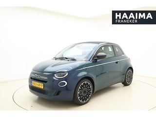 Fiat 500 1.0 Hybrid La Prima | Cabrio | Lederen bekleding | Keyless | Camera | Cruise control | Lichtmetalen velgen | Navigatie | Draadloze apple carplay/android auto | JBL audio