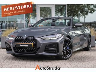 BMW 4-serie Cabrio (g23) 420i M-Sport 184pk | Dravitgrau | Carbon | ACC | Climate | HUD | Stoelverwarming | Camera