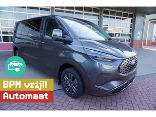 Ford Transit Cust. 320 L2H1 Limited 71 kWh 160KW/180PK Dubbelcab. Automaat nr. V085 | Airco | Adap.Cruise | Navi | 360 Camera | Schuifdeur L+R