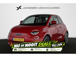 Fiat 500 3+1 La Prima 42 kWh Panoramadak Stoelverwarming Camera Apple CarPlay