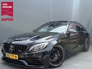 Mercedes-Benz C-klasse 63-AMG Estate BWJ 2017 | 476 PK | BURMESTER | PANO | ADAPT. CRUISE | AUTO PILOT | MULTIBEAM | HUD | MEMORY | DODE HOEK | VOL LEDER | CAM. | SPORTUITLAAT | VERLAAGD | STOELVERW. |
