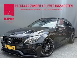 Mercedes-Benz C-klasse 63-AMG Estate BWJ 2017 | 476 PK | BURMESTER | PANO | ADAPT. CRUISE | AUTO PILOT | MULTIBEAM | HUD | MEMORY | DODE HOEK | VOL LEDER | CAM. | SPORTUITLAAT | VERLAAGD | STOELVERW. |