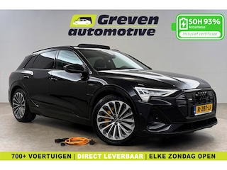 Audi e-Tron 55 Quattro S-line 95 kWh Black optic | Snelladen | SOH 93% | Pano | Virtual | Camera | Memory | Sfeer | Carplay