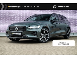 Volvo V60 2.0 T6 Plug-in hybrid AWD Ultra Dark | Adaptive Cruise Control | Head Up Display | 360 Camera | Schuif -/ Kanteldak | 19 Inch | Sportstoelen | Harman Kardon Audio | Memory | Adaptieve Koplampen |
