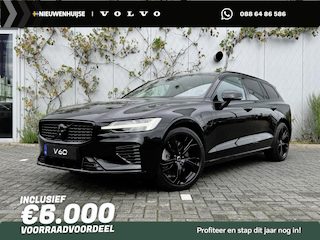 Volvo V60 2.0 T6 Plug-in hybrid AWD Ultra Dark | Adaptive Cruise Control | Head Up Display | 360 Camera | Schuif -/ Kanteldak | 19 Inch | Sportstoelen | Harman Kardon Audio | Memory | Adaptieve Koplampen |