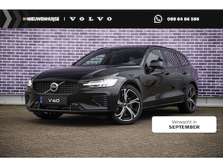 Volvo V60 2.0 T6 Plug-in hybrid AWD Ultra Dark | Adaptive Cruise Control | Head Up Display | 360 Camera | Schuif -/ Kanteldak | 19 Inch | Sportstoelen | Harman Kardon Audio | Memory | Adaptieve Koplampen |