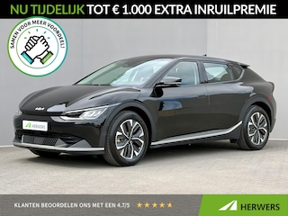 Kia EV6 Edition 77.4 kWh / SOH 100% / Fabrieksgarantie tot 07-2031 / 1.600 kg trekgewicht / Android Auto & Apple Carplay / Navigatie / Cruise Control Adaptief / Climate Control / DAB / Draadloze Telefoonlader / Camera / Parkeerassistent / 19" Lichtmetalen Wielen / Keyless entry & start /